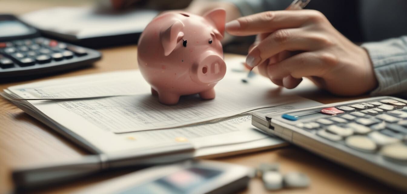 Frugality tips concept image